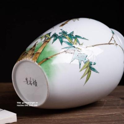 BÌNH VẼ TAY HỌA TIẾT CÀNH TRÚC
